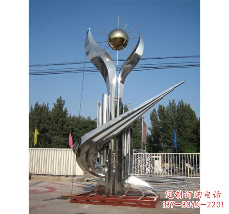不锈钢医院雕塑