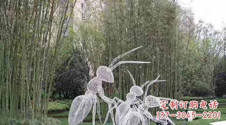 不锈钢艺术蚂蚁雕塑 不锈钢艺术蚂蚁雕塑