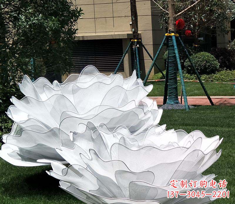 不锈钢艺术仿真花朵雕塑