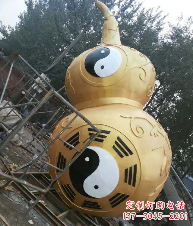 不锈钢艺术葫芦雕塑