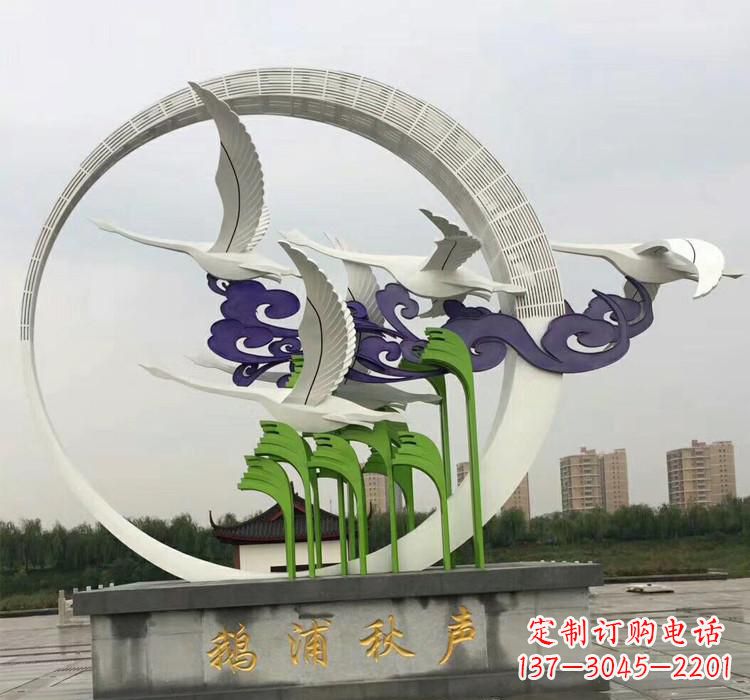 仙鹤雕塑 - 不锈钢/艺术/仙鹤 仙鹤雕塑 - 不锈钢/艺术/仙鹤