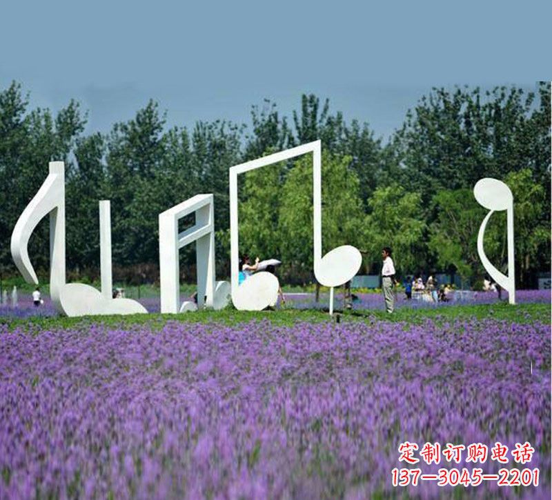 不锈钢音符雕塑222
