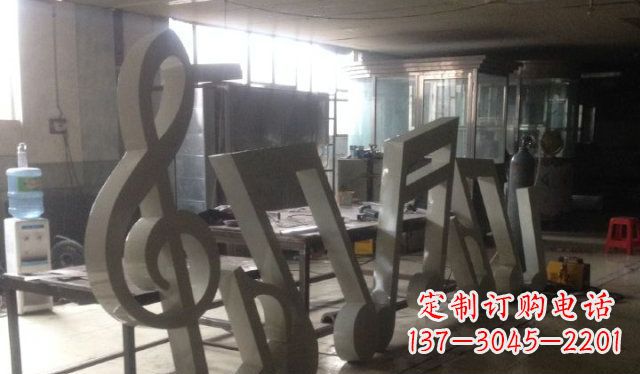不锈钢音符广场雕塑