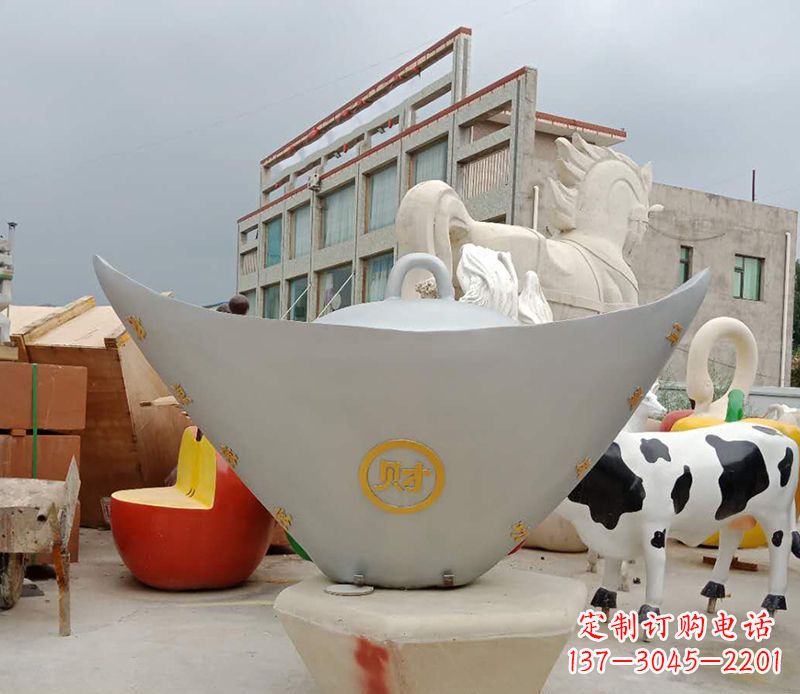 元宝雕塑 - 不锈钢/元宝 元宝雕塑 - 不锈钢/元宝