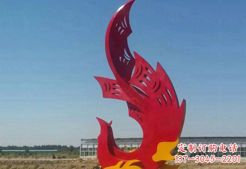 凤凰雕塑 - 不锈钢/园林/抽象/凤凰 凤凰雕塑 - 不锈钢/园林/抽象/凤凰