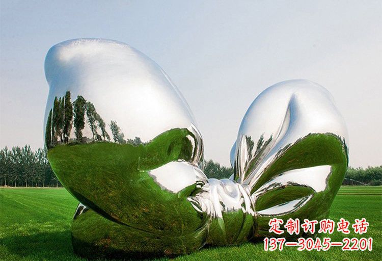 蝴蝶结雕塑 - 不锈钢/园林/大型/蝴蝶结 蝴蝶结雕塑 - 不锈钢/园林/大型/蝴蝶结
