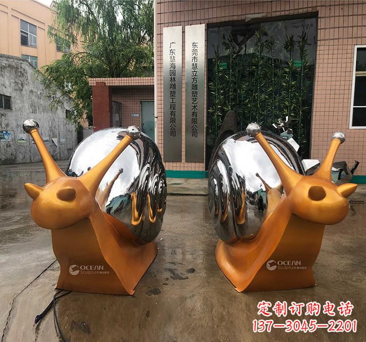 蜗牛雕塑 - 不锈钢/园林/动物/蜗牛 蜗牛雕塑 - 不锈钢/园林/动物/蜗牛