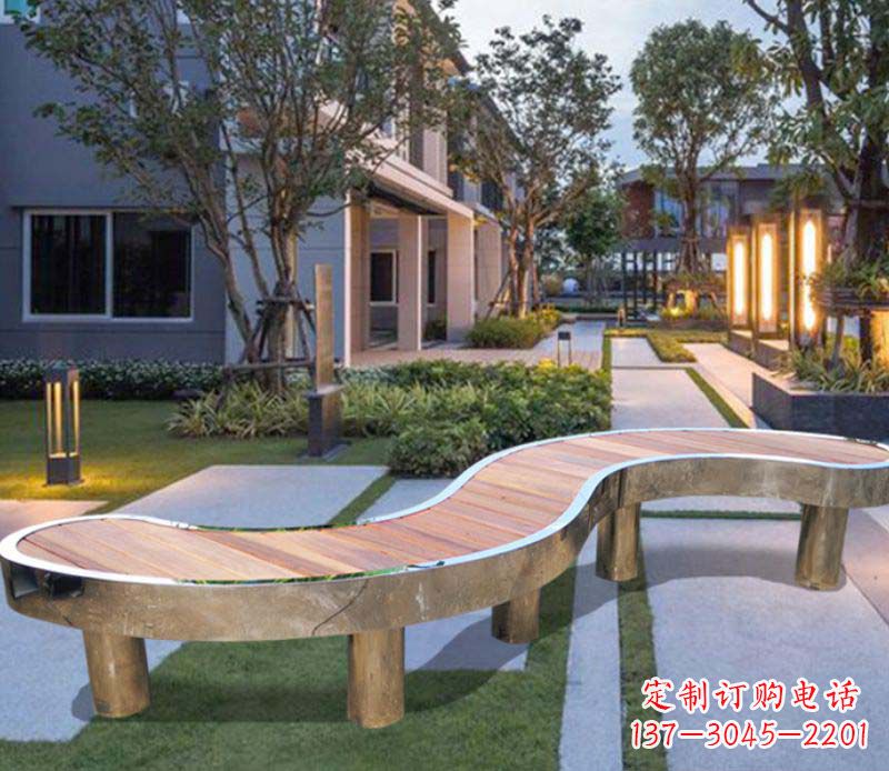 不锈钢园林户外椅子雕塑
