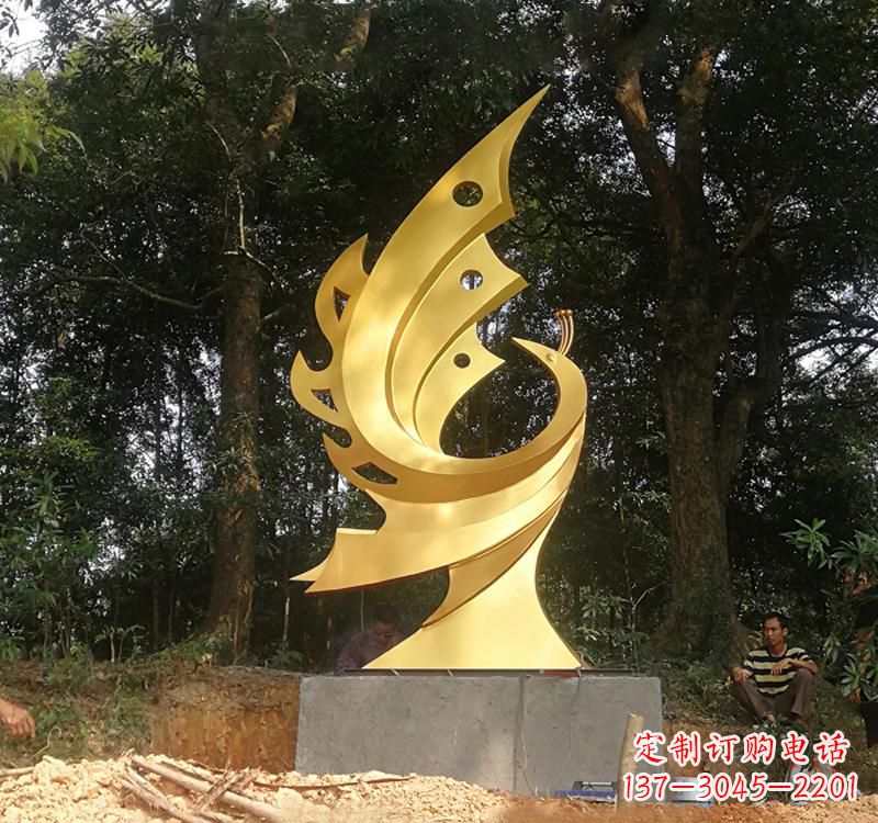 不锈钢/园林/金凤凰-不锈钢园林金凤凰雕塑 不锈钢/园林/金凤凰-不锈钢园林金凤凰雕塑