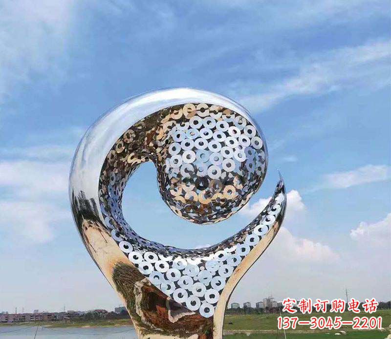 不锈钢园林景观抽象雕塑
