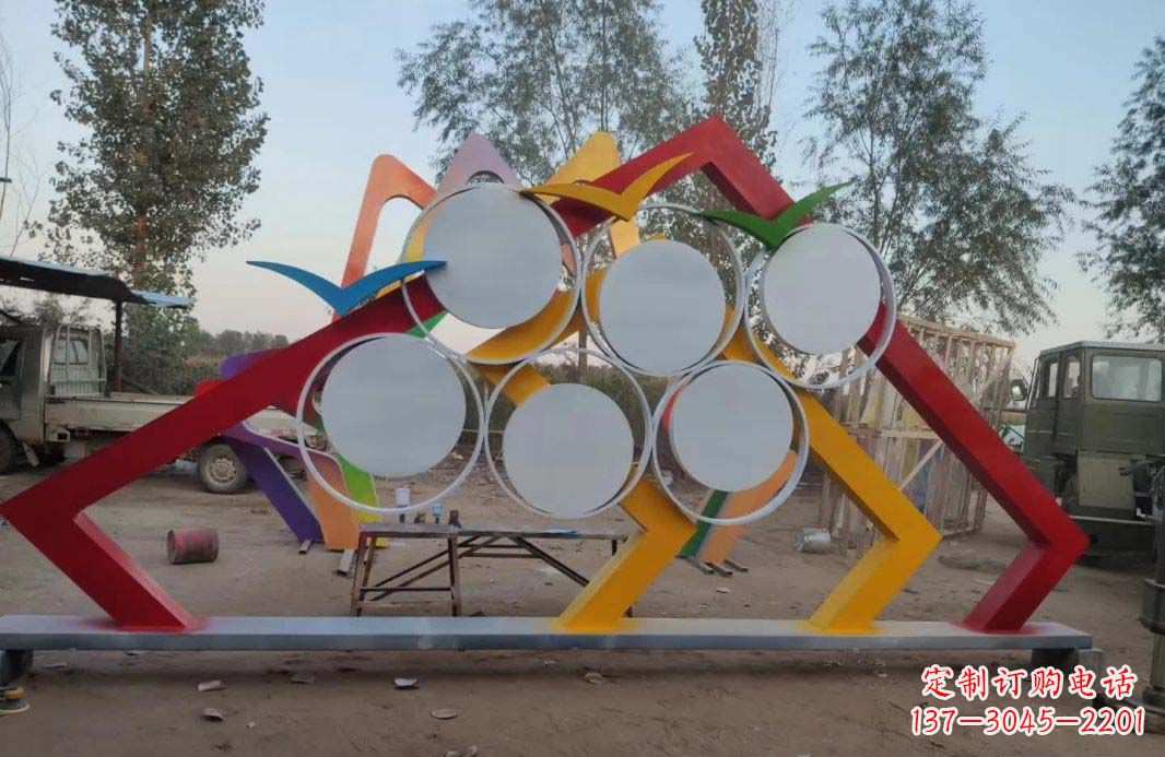 不锈钢园林景观雕塑1