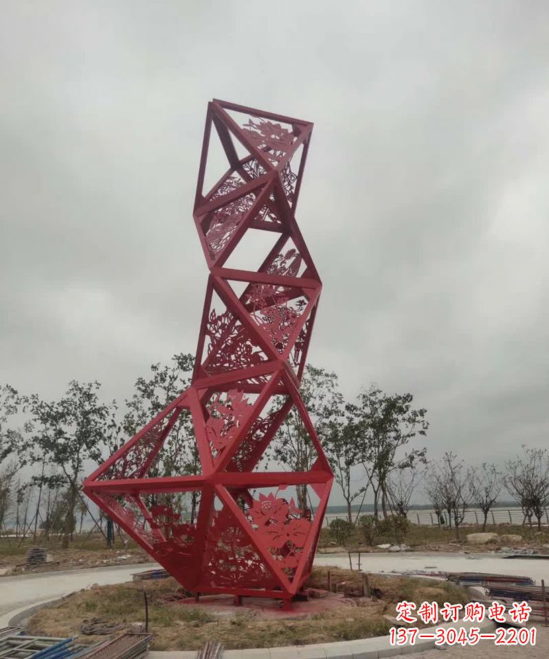 不锈钢园林镂空艺术雕塑