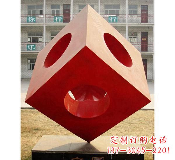 不锈钢园林魔方雕塑