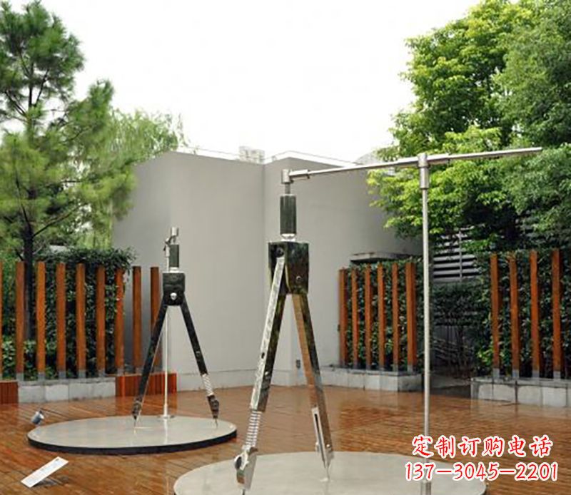 圆规雕塑 - 不锈钢/圆规 圆规雕塑 - 不锈钢/圆规