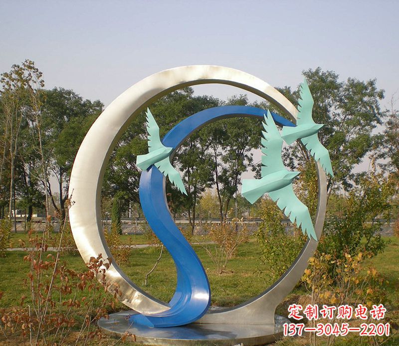 圆环雕塑 - 不锈钢/圆环/公园 圆环雕塑 - 不锈钢/圆环/公园