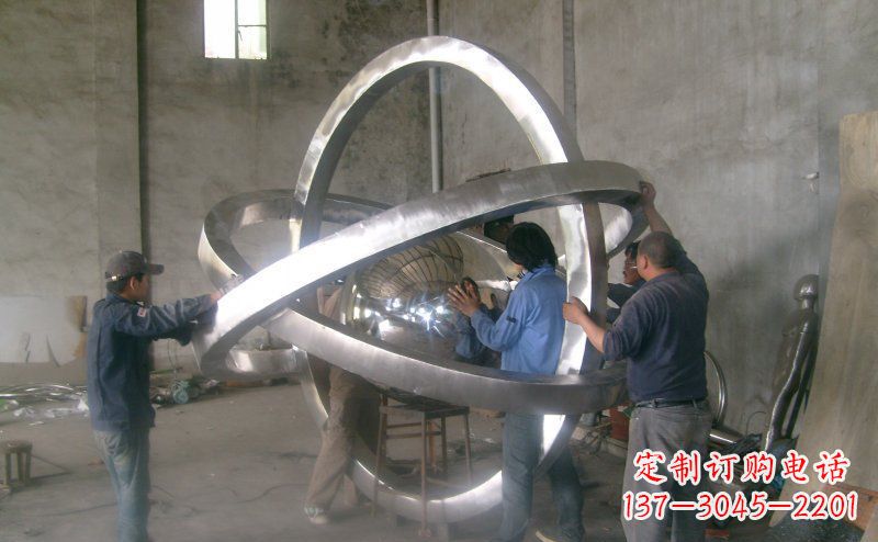 圆环雕塑 - 不锈钢/圆圈/圆环 圆环雕塑 - 不锈钢/圆圈/圆环