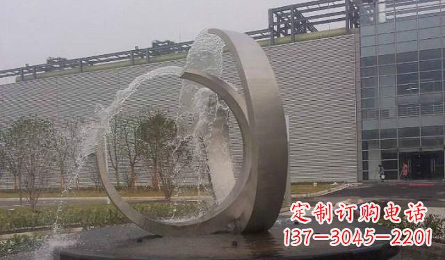 喷泉雕塑 - 不锈钢/圆形/喷泉 喷泉雕塑 - 不锈钢/圆形/喷泉
