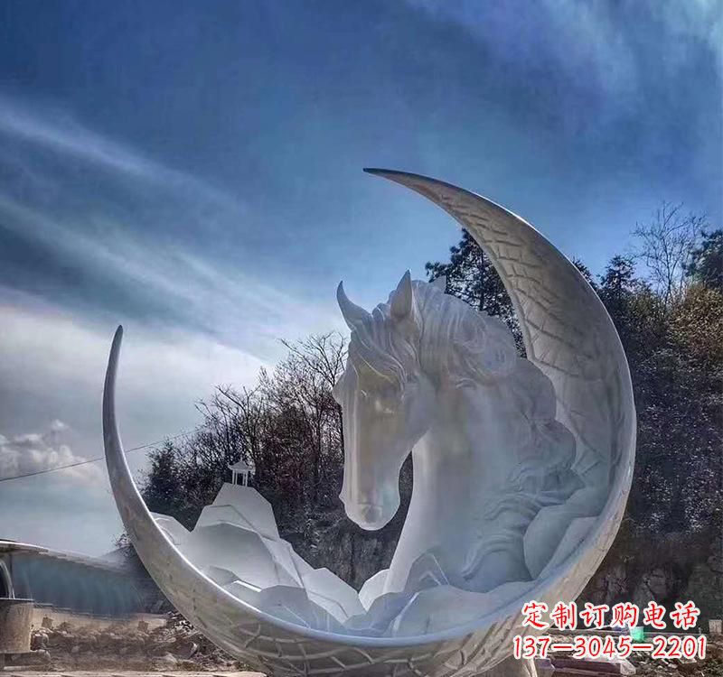 月亮雕塑 - 不锈钢/月亮 月亮雕塑 - 不锈钢/月亮