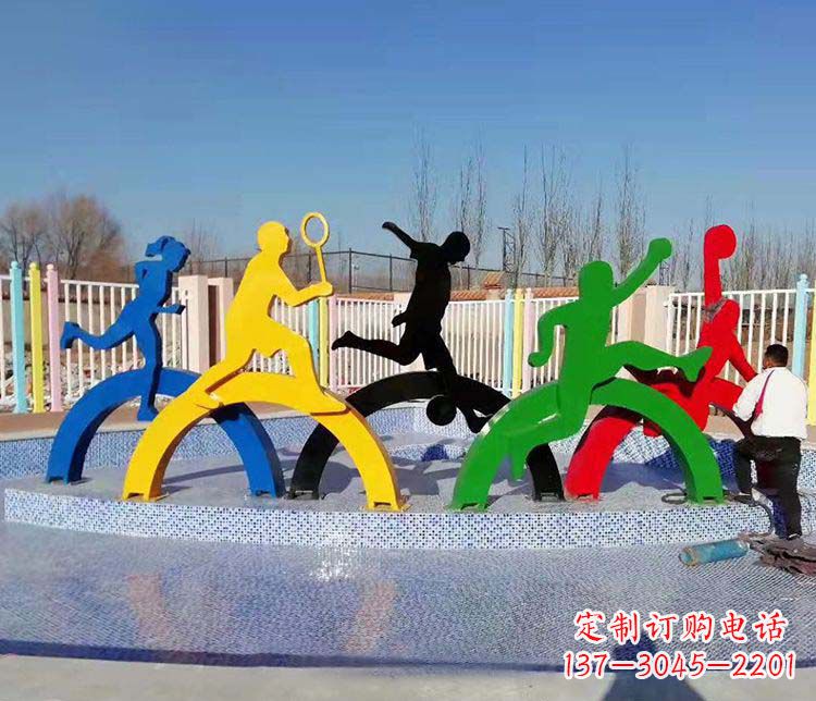 不锈钢运动人物雕塑1