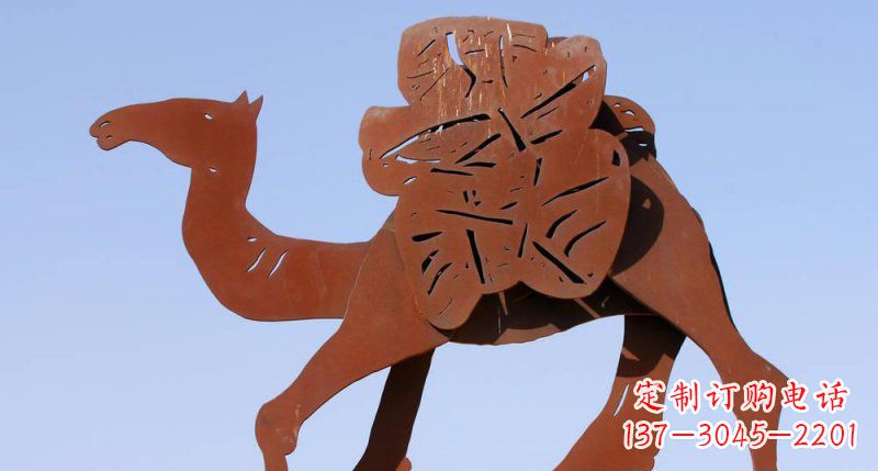 剪影雕塑 - 不锈钢/运货/骆驼/动物/剪影 剪影雕塑 - 不锈钢/运货/骆驼/动物/剪影