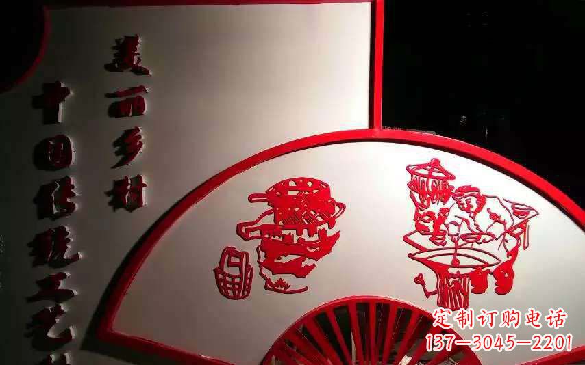 不锈钢折扇创意雕塑