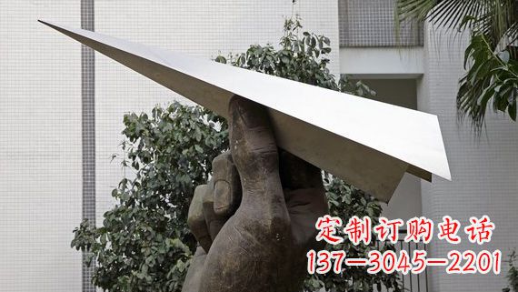 钢纸雕塑 - 不锈/钢纸/飞机/景观 钢纸雕塑 - 不锈/钢纸/飞机/景观