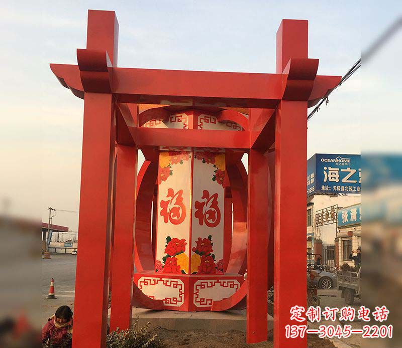 中国雕塑 - 不锈钢/中国/灯笼 中国雕塑 - 不锈钢/中国/灯笼