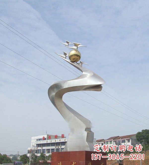 不锈钢追求校园雕塑
