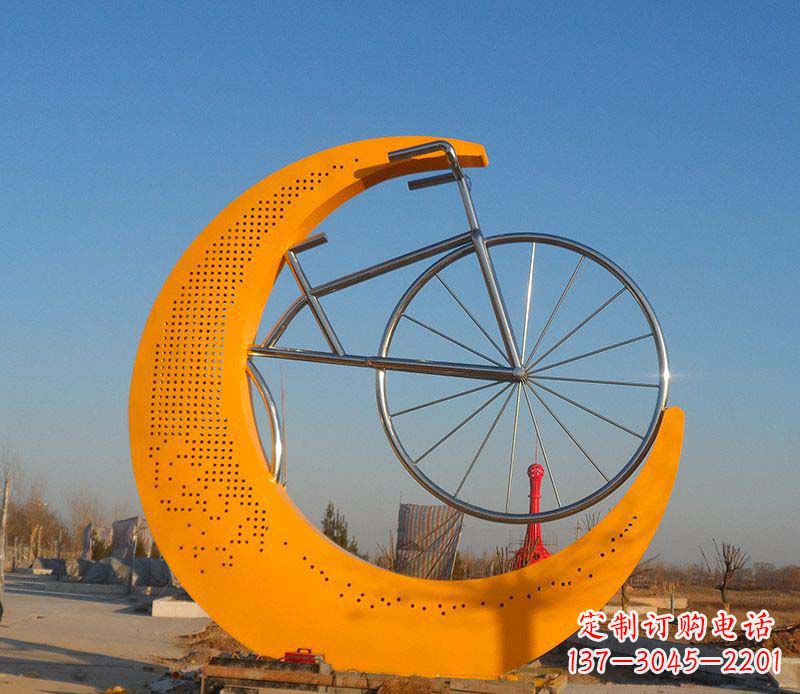 不锈钢/自行车-不锈钢自行车雕塑 不锈钢/自行车-不锈钢自行车雕塑