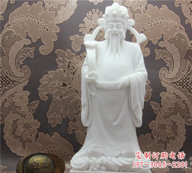 财神庙文财神雕塑