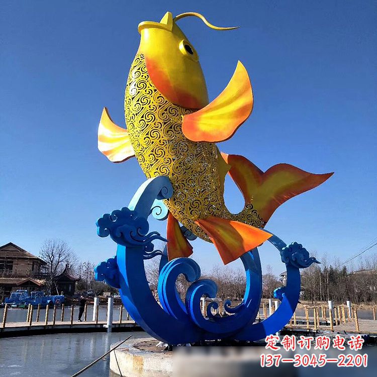 彩绘/不锈钢/鱼跃/大型/水景喷泉/动物-彩绘不锈钢鱼跃雕塑-大型水景喷泉动物雕塑 彩绘/不锈钢/鱼跃/大型/水景喷泉/动物-彩绘不锈钢鱼跃雕塑-大型水景喷泉动物雕塑