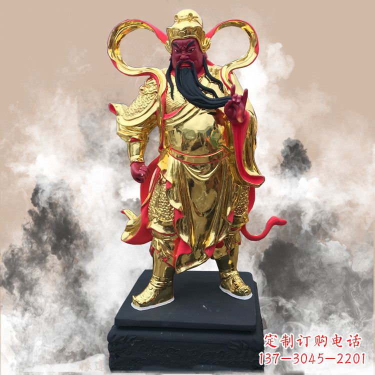 彩绘关公佛像