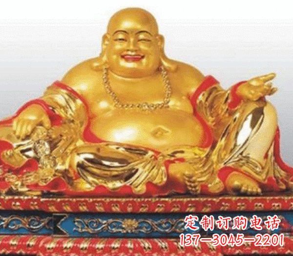 彩绘弥勒佛铜雕