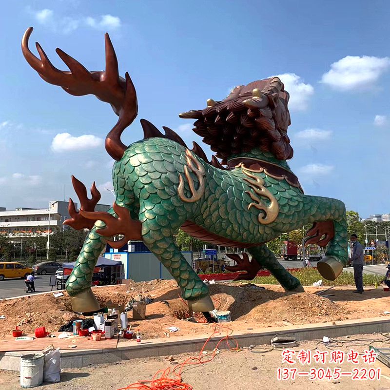 麒麟雕塑——美丽传说的象征 麒麟雕塑——美丽传说的象征