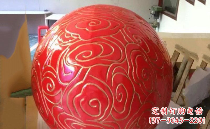 彩球圆球不-锈-钢-雕-塑-