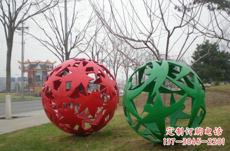 彩色不锈钢镂空球