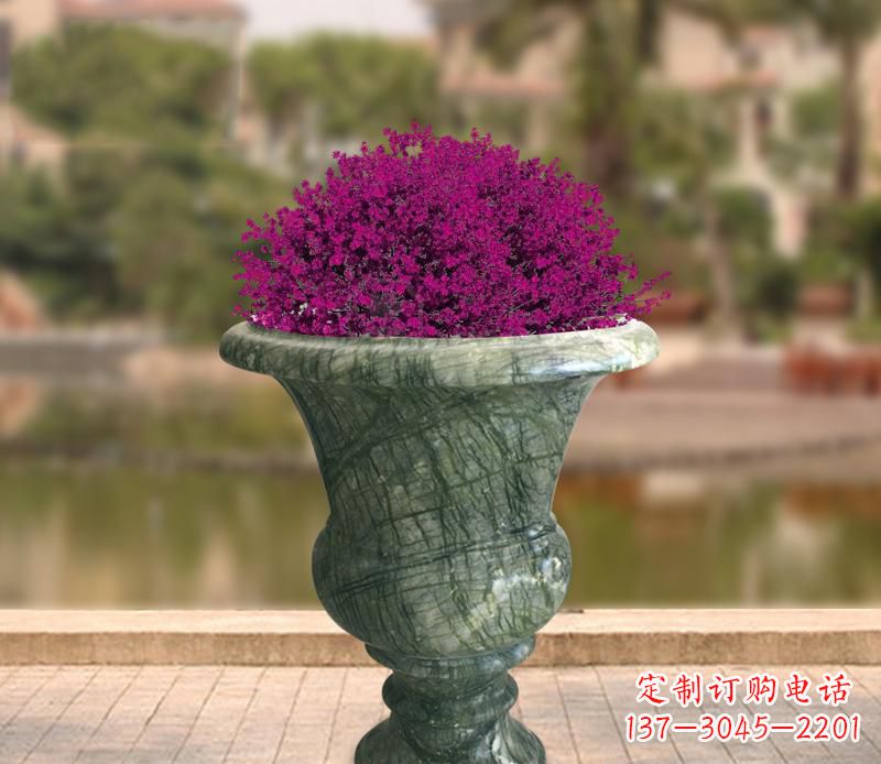 草白玉景观花盆