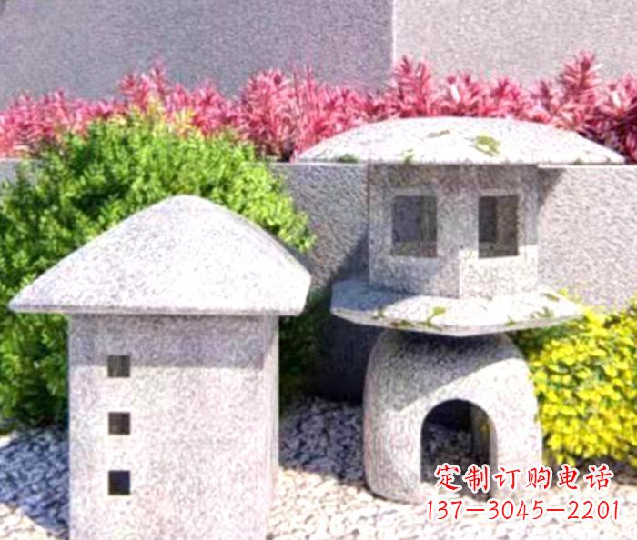 草坪大理石雕塑石灯