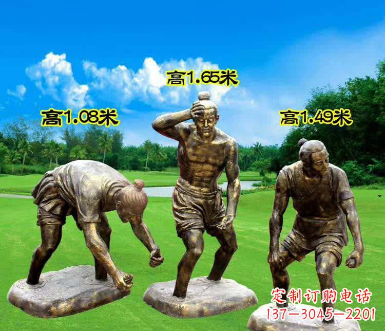插秧人物铜雕1