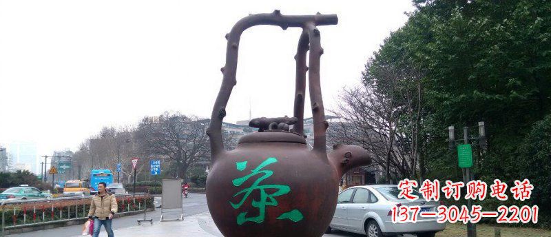 茶壶/铜雕/公园/景观-茶壶铜雕公园景观雕塑 茶壶/铜雕/公园/景观-茶壶铜雕公园景观雕塑