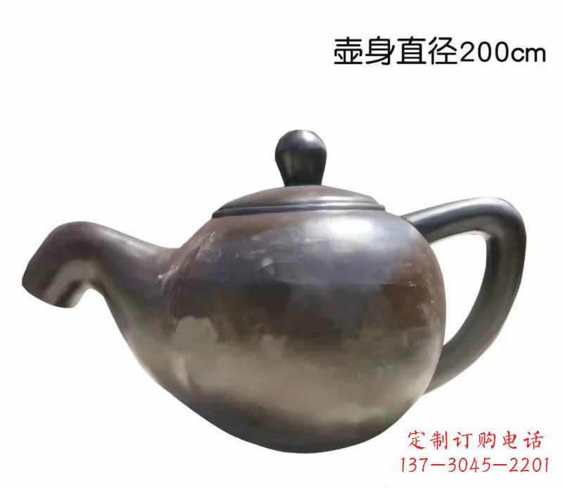 茶壶喷泉铜雕_2