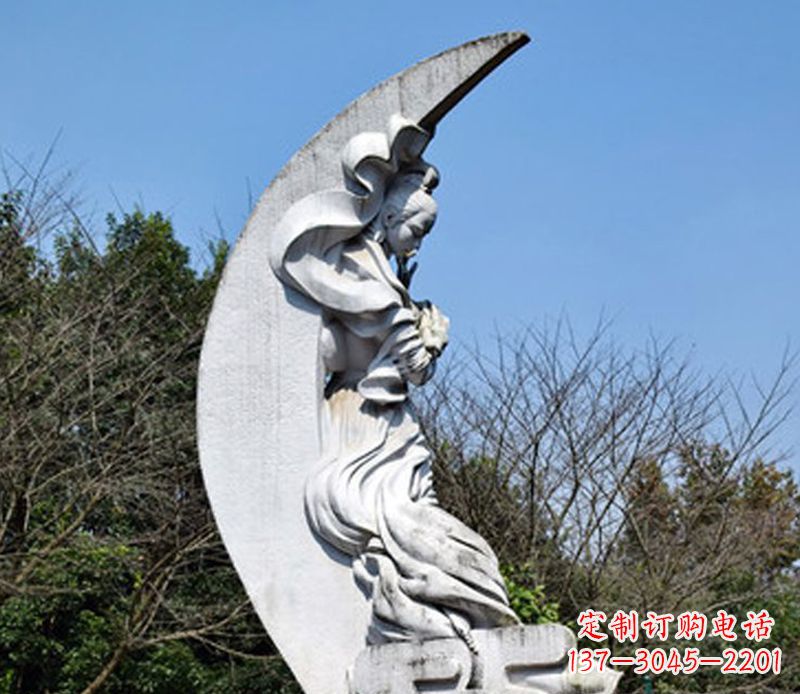 嫦娥奔月传承中国传统文化的雕塑之美