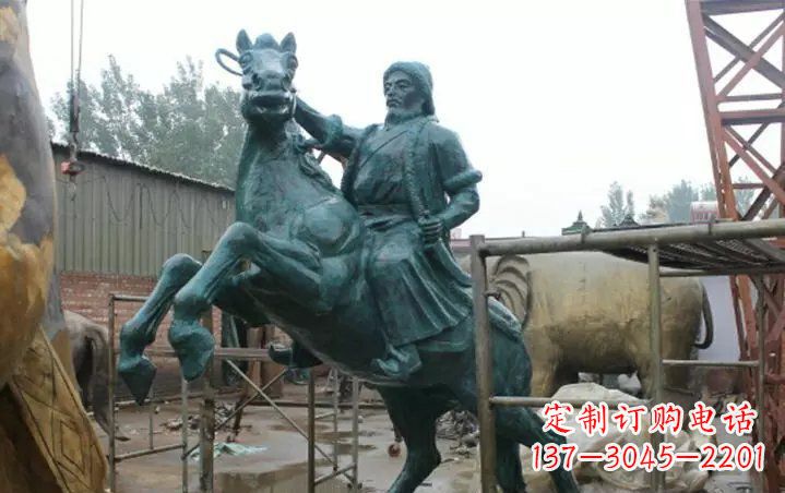 成吉思汉青铜人物铜雕