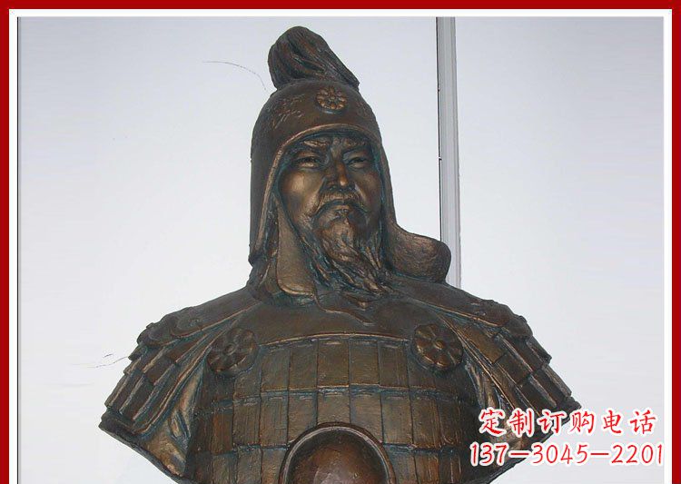 成吉思汗雕塑 - 成吉思汗/军事家/玻璃钢/胸像 成吉思汗雕塑 - 成吉思汗/军事家/玻璃钢/胸像