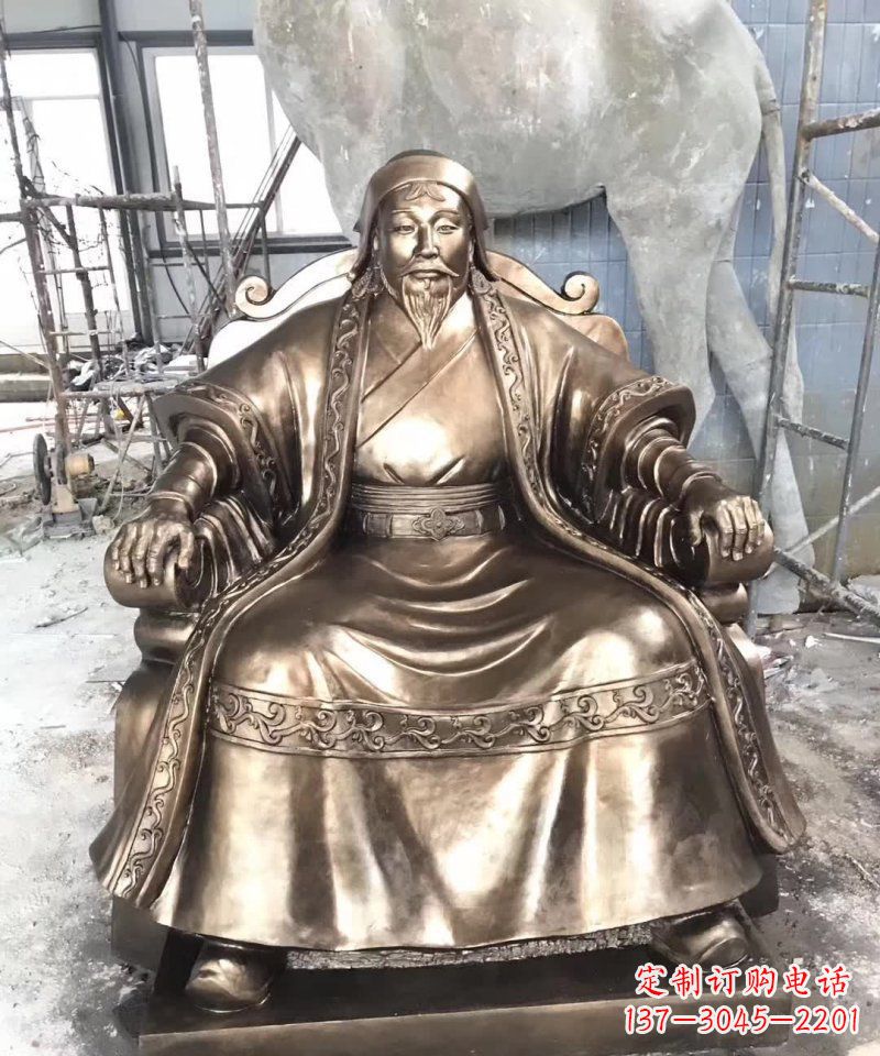 成吉思汗雕塑 - 成吉思汗/人物/铜雕 成吉思汗雕塑 - 成吉思汗/人物/铜雕
