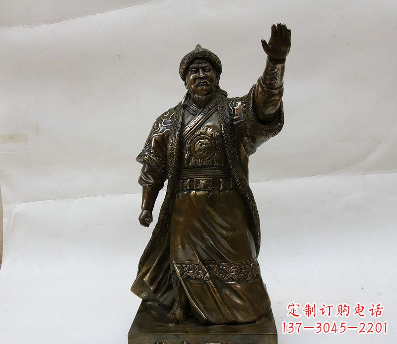成吉思汗人物铜雕112