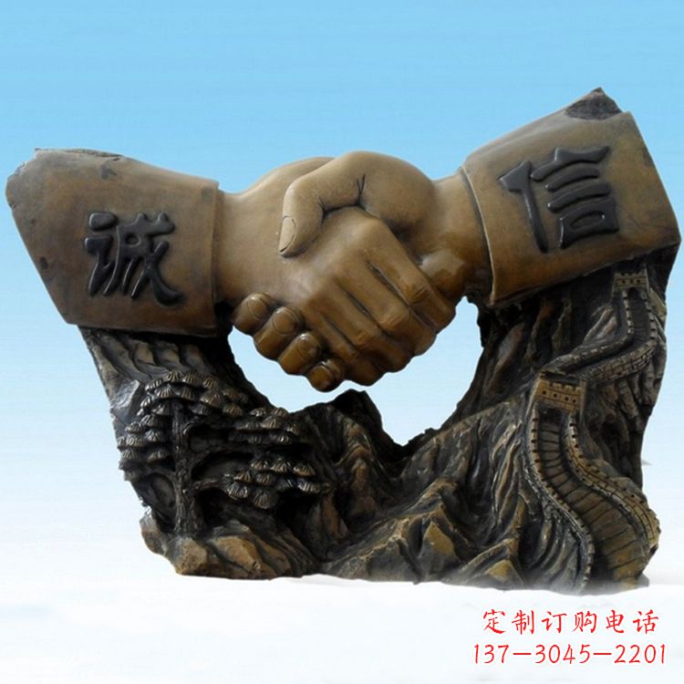 诚信雕塑摆件-企业室内外雕塑摆件