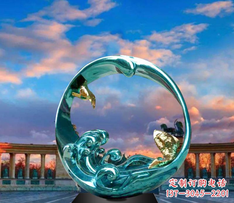 圆环雕塑 - 城市/不锈钢/圆环/景观 圆环雕塑 - 城市/不锈钢/圆环/景观
