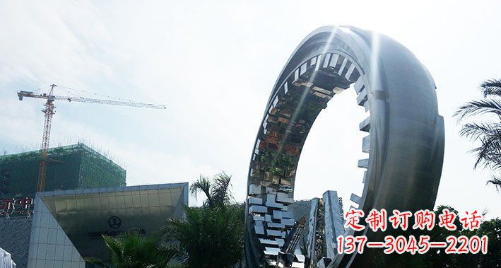圆环雕塑 - 城市/不锈钢/抽象/圆环 圆环雕塑 - 城市/不锈钢/抽象/圆环
