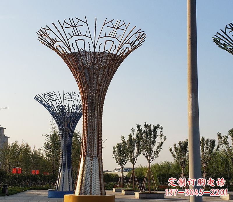 树叶雕塑 - 城市/不锈钢/广场/树叶 树叶雕塑 - 城市/不锈钢/广场/树叶